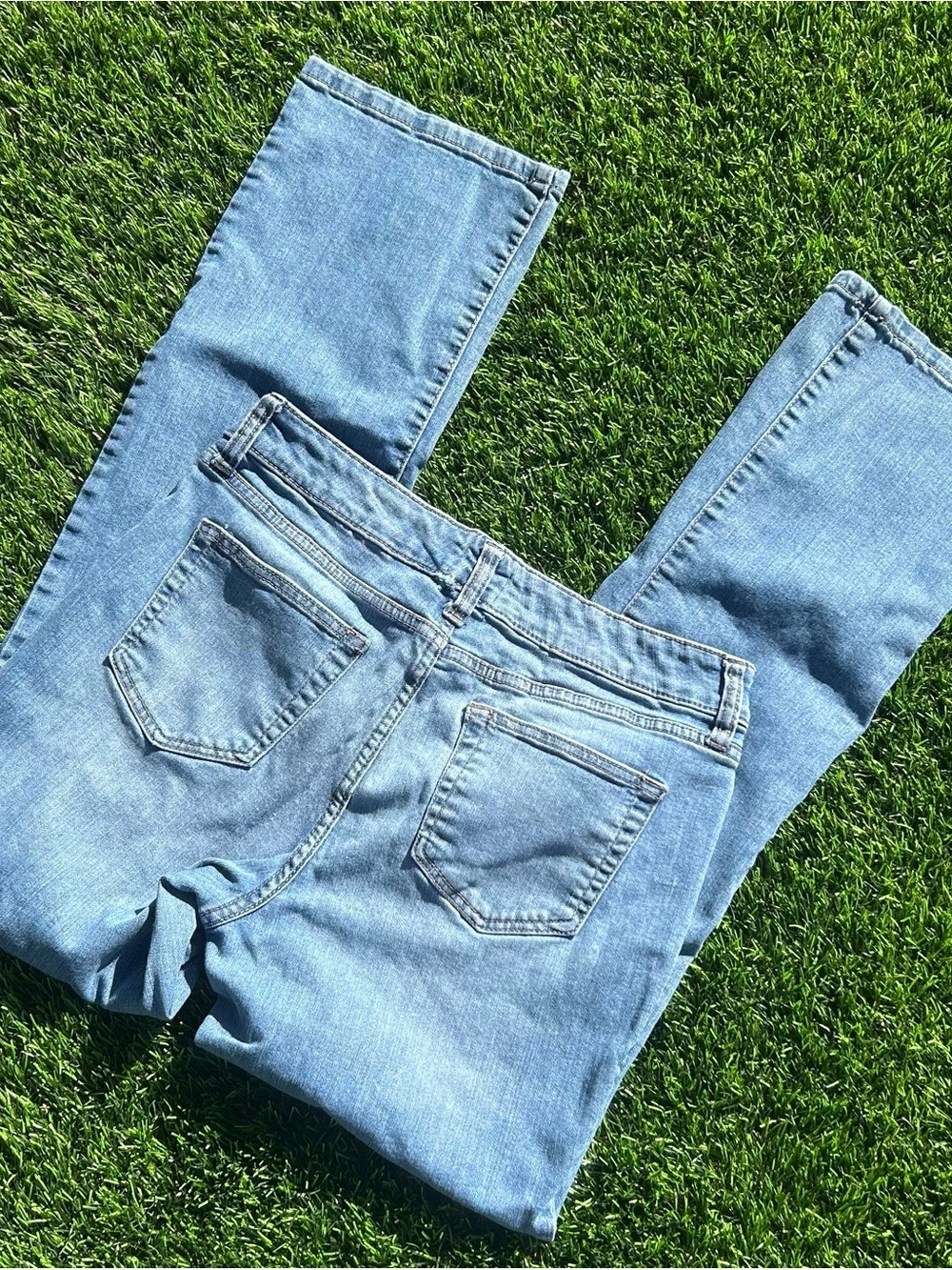 St. John's Bay Light Blue Boot Cut Jeans